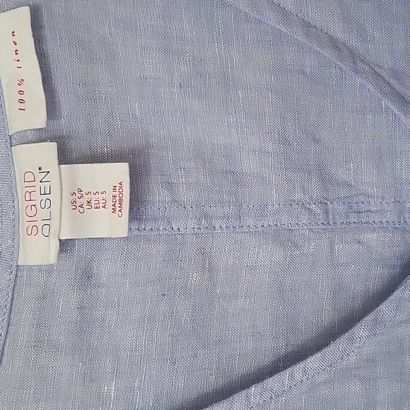 100% LINEN TOP - Picture 2 of 5